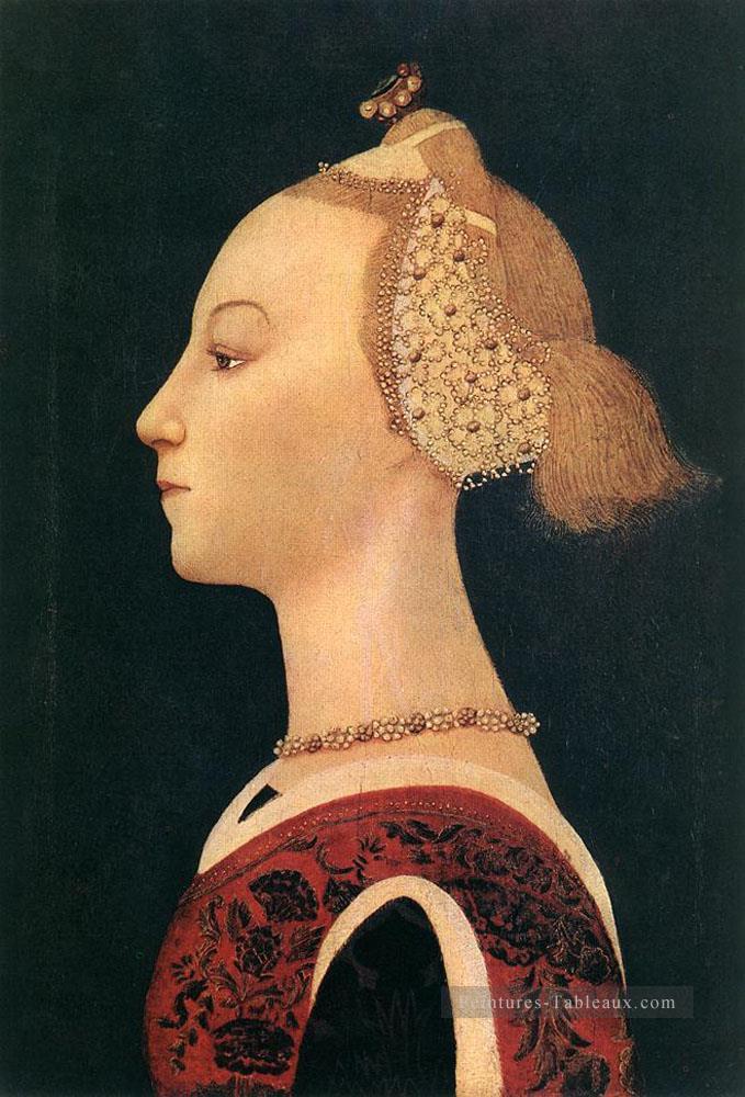 Portrait d’une femme début de la Renaissance Paolo Uccello Peintures à l'huile